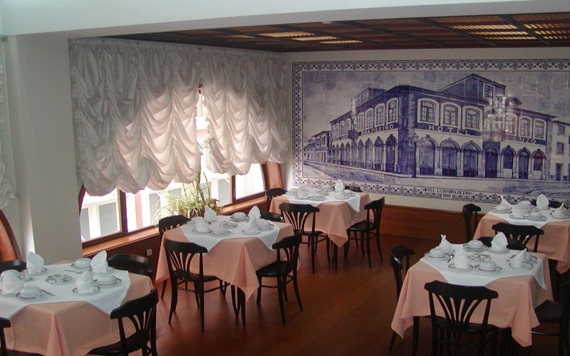 Luso Brasileiro Hotel Povoa de Varzim Restaurant photo